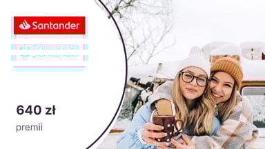 540 zł moneyback + dodatkowe 100 zł z kartą kredytową Visa Bonus Santander Bank Polska