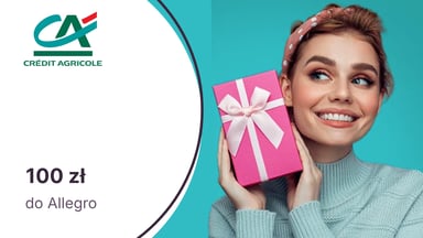 100 zł do Allegro za podwyższenie limitu karty kredytowej Credit Agricole. Tylko dla zaproszonych