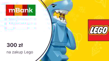300 zł na e-karcie Lego za otwarcie dziecku poniżej 13 lat eKonta Junior w mBanku