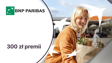 300 zł do Biedronki za kartę kredytową z oferty BNP Paribas + 6-miesięczne zwolnienie z opłaty