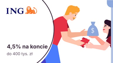 4,5% na Otwartym Koncie Oszczędnościowym Bonus w ING Banku Śląskim