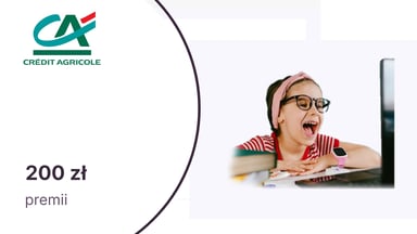 200 zł za Konto dla Ciebie Junior! (7-12 l.) w Credit Agricole