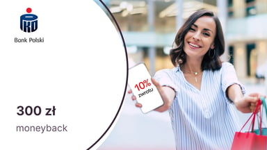 300 zł moneyback za transakcje bezgotówkowe kartą dla zaproszonych klientów PKO BP