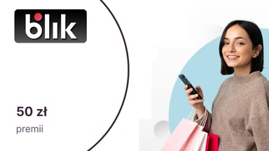 50 zł moneyback za skorzystanie z Blik Płacę Później dla nowych użytkowników będących klientami Banku Millennium, PKO BP, VeloBanku i Grupy SGB