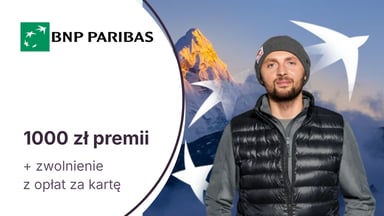 1000 zł + bezterminowe zwolnienie z opłat za kartę z Kontem Otwartym na Ciebie w BNP Paribas