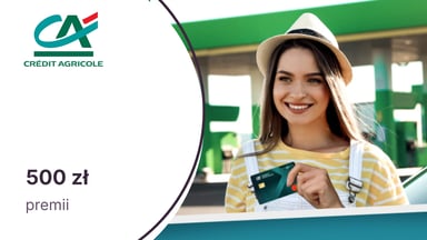 500 zł premii za tankowanie paliwa z kartą kredytową maXima w Credit Agricole