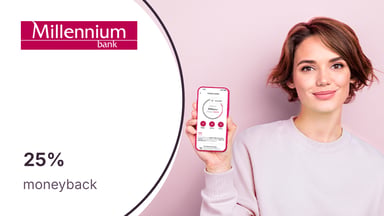 Do 25% moneyback za zakupy online dla klientów Banku Millennium