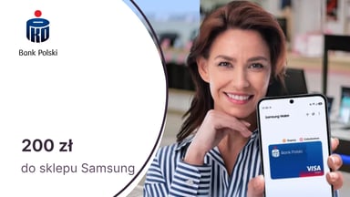 200 zł na zakupy w sklepie Samsung za płatności Samsung Wallet w PKO BP