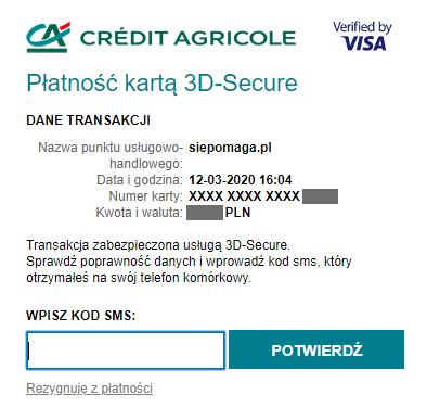 Płatności kartą w Internecie: zabezpieczenie 3D Secure