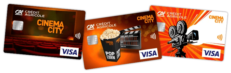 Karty Visa Debit z wizerunkiem Cinema City z oferty Credit Agricole