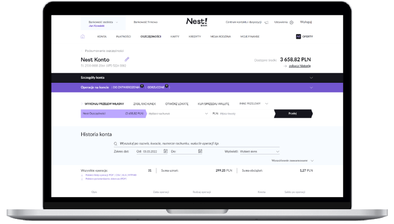 Serwis internetowy Nest Banku