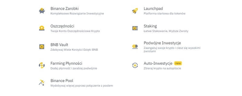 Oferta giełdy kryptowalut Binance