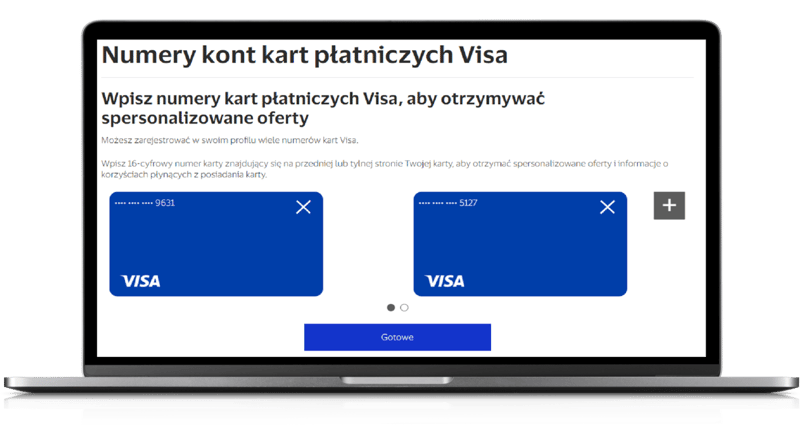 Profile kart w programie Visa Benefit