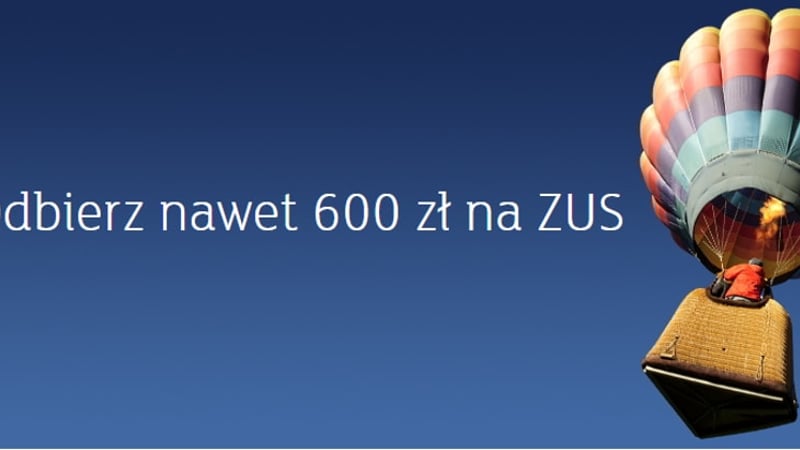 Nowa edycja promocji "600 zł na ZUS" w mBanku