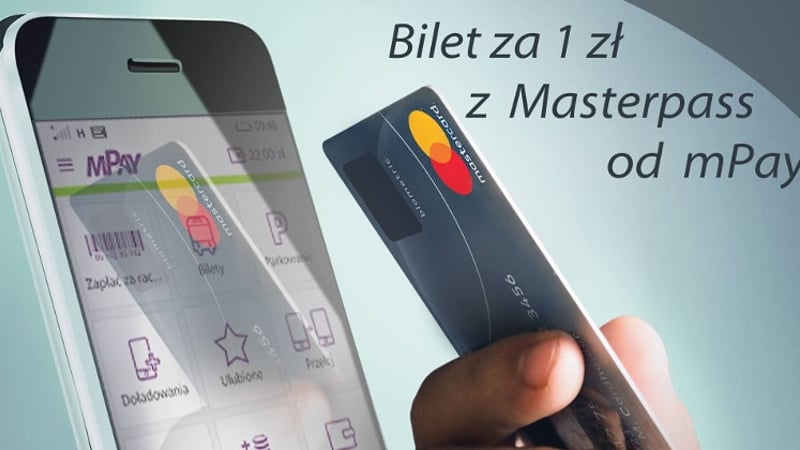 1 zł za bilet komunikacji miejskiej za płatność Masterpass w aplikacji mPay