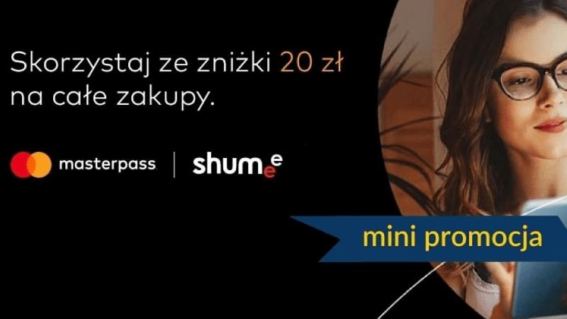 20 zł zniżki na shumee.pl za zakupy z Masterpass