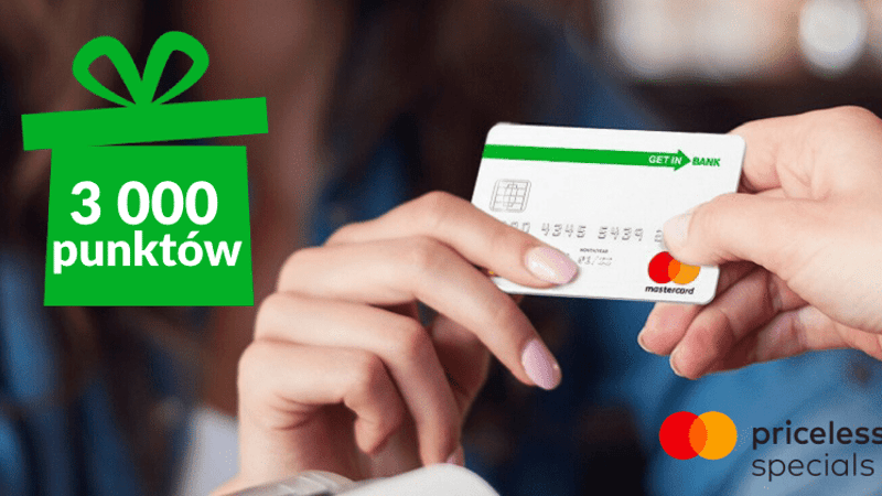 3000 punktów w programie Mastercard Priceless Specials dla klientów Getin Banku