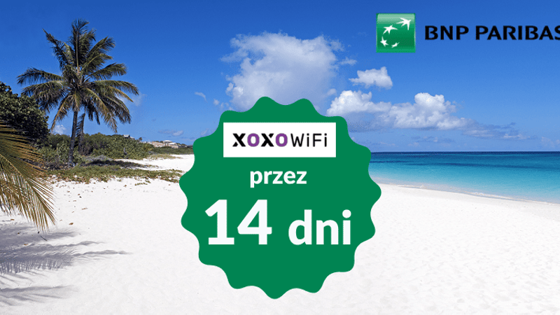Internet XOXO WiFi z Kontem Otwartym na Ciebie i Kartą Otwartą na Świat od BNP Paribas