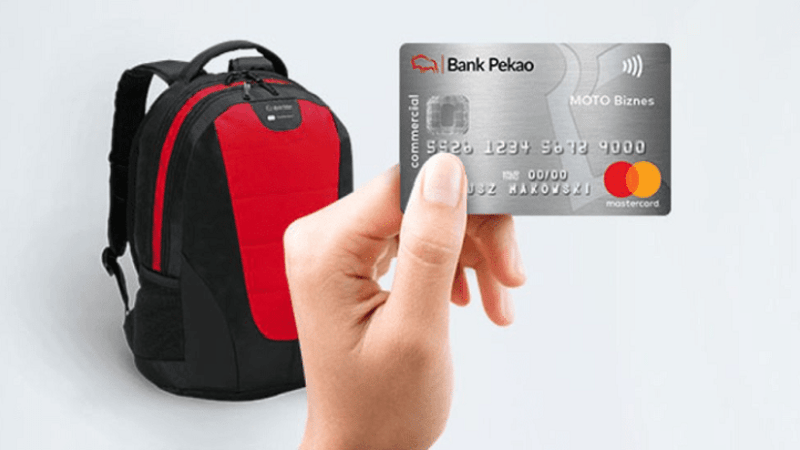 Plecak dla przedsiębiorców za firmową kartę kredytową z oferty Pekao