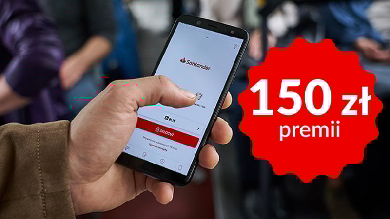Do 150 zł za wpływ wynagrodzenia na Konto Konto Jakie Chcę lub Konto Select w Santander Bank Polska + kilkaset złotych w kumulacji promocji