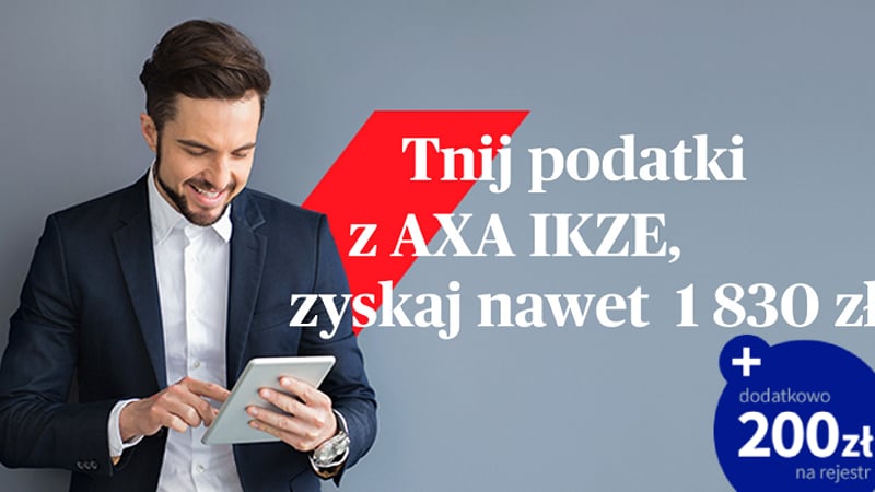200 zł na dodatkowe jednostki funduszy za przystąpienie do IKZE AXA