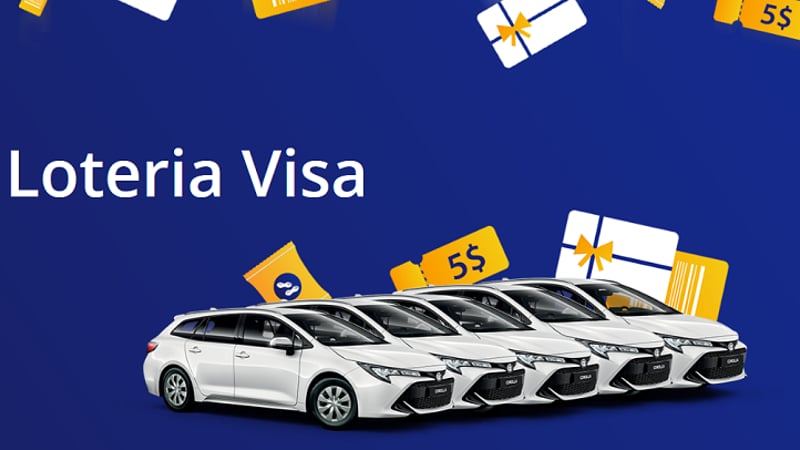 Płać kartą Visa i wygraj bony zakupowe lub samochód Toyota Corolla!