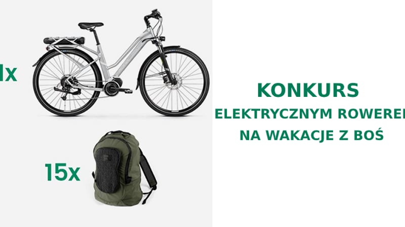Elektrycznym rowerem (o wartości 9433 zł) na wakacje z BOŚ Bankiem – konkurs dla posiadaczy profilu na Facebooku