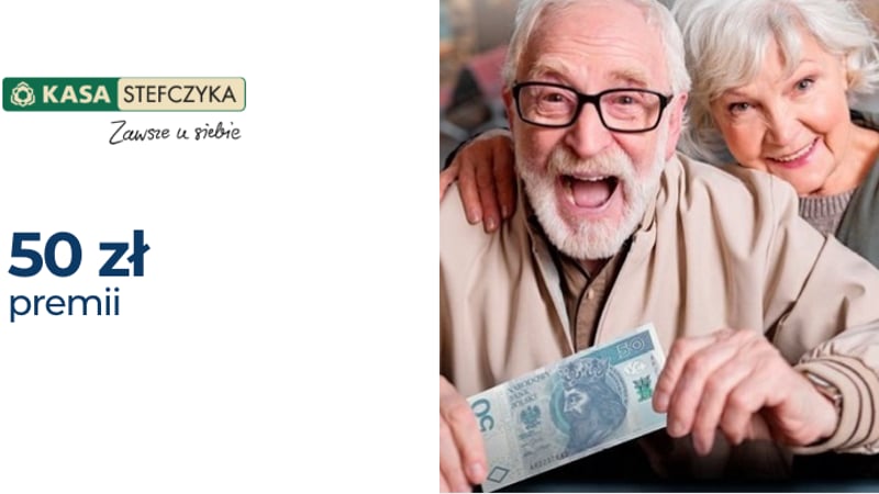 Kasa dla Seniora, czyli 50 zł za przelew świadczenia na konto w Kasie Stefczyka