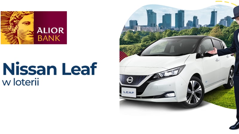 Elektryczny Nissan Leaf + voucher na zakup ładowarki domowej z montażem – oto nagroda główna w Ekoloterii Alior Banku!