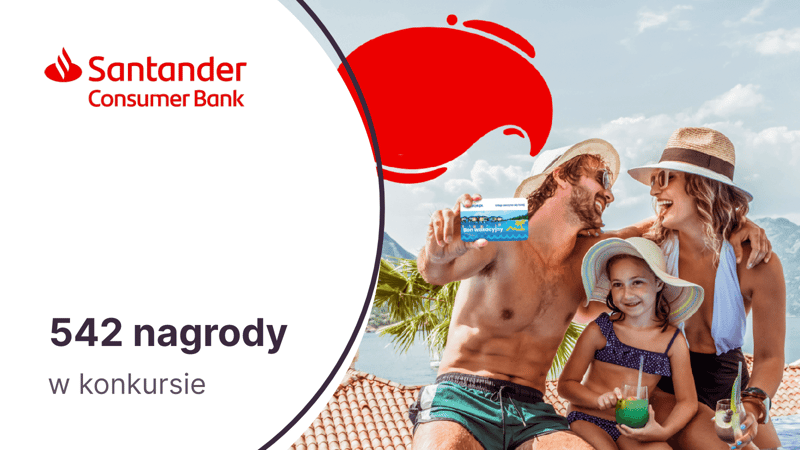 542 nagrody w konkursie za płatności kartą kredytową Visa Santander Consumer Banku