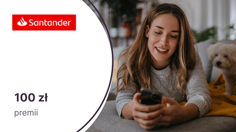 100 zł premii za przelewy w Santander mobile dla zaproszonych klientów Santander Bank Polska