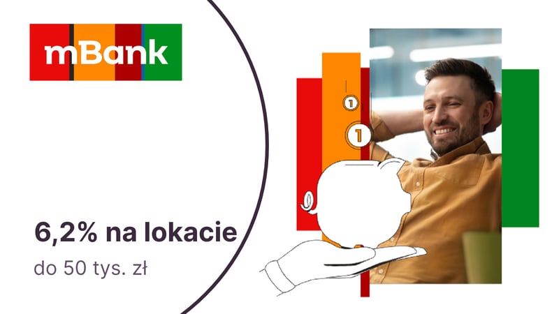 Do 6,2% na promocyjnej lokacie dla nowych klientów mBanku