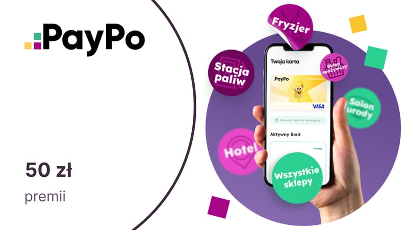 50 zł za wygenerowanie wirtualnej karty PayPo