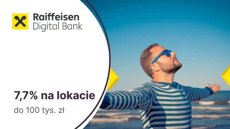 7,7% na Lokacie Dla Ciebie online w Raiffeisen Digital Banku