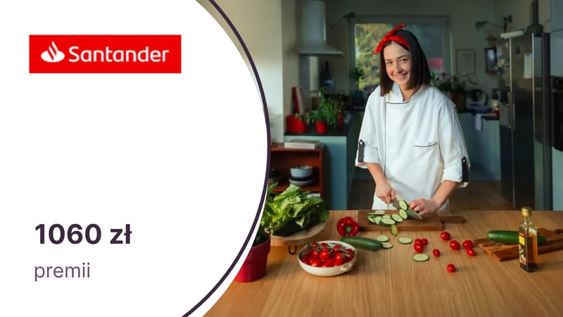 Nawet 1060 zł premii za konto w Santander Bank Polska