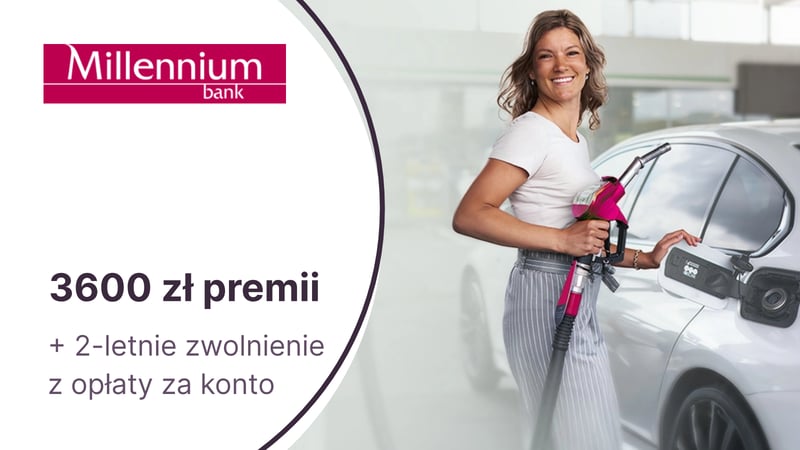 Nawet 3600 zł premii z Kontem Mój Biznes w Banku Millennium