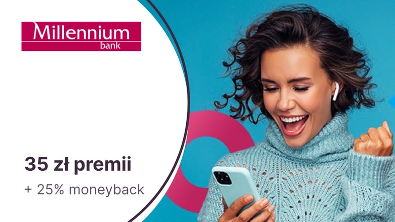 Do 25% moneyback za zakupy online dla klientów Banku Millennium