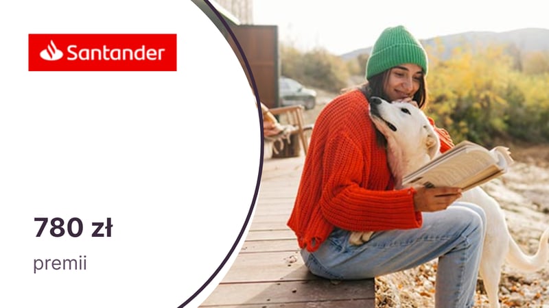 Do 780 zł premii z kartą kredytową Visa Bonus Santander Bank Polska