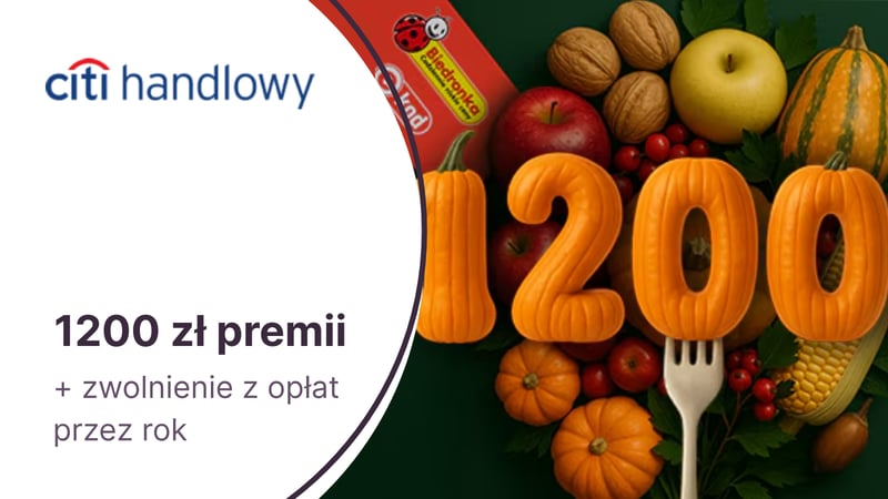 600 zł do Biedronki + 48 000 punktów (600 zł) w Bezcennych Chwilach + roczne zwolnienie z opłat za kartę kredytową Citi Simplicity Citibanku