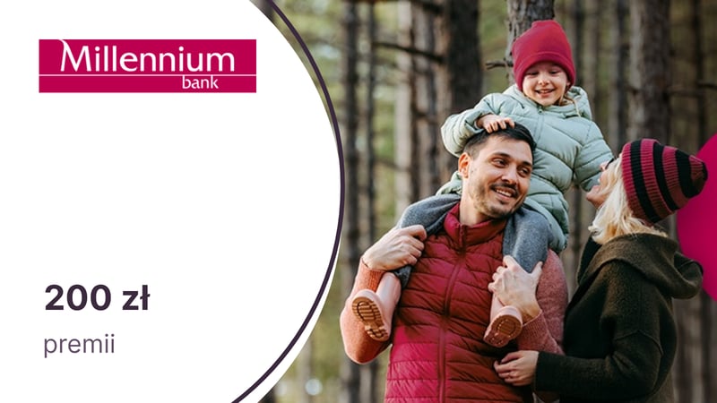 Do 200 zł na eKarcie goodie za Konto 360° Junior w Banku Millennium