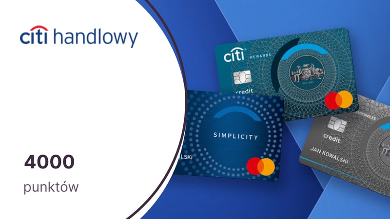 4000 punktów (50 zł) w Bezcennych Chwilach z kartą kredytową Citi Simplicity Citibanku
