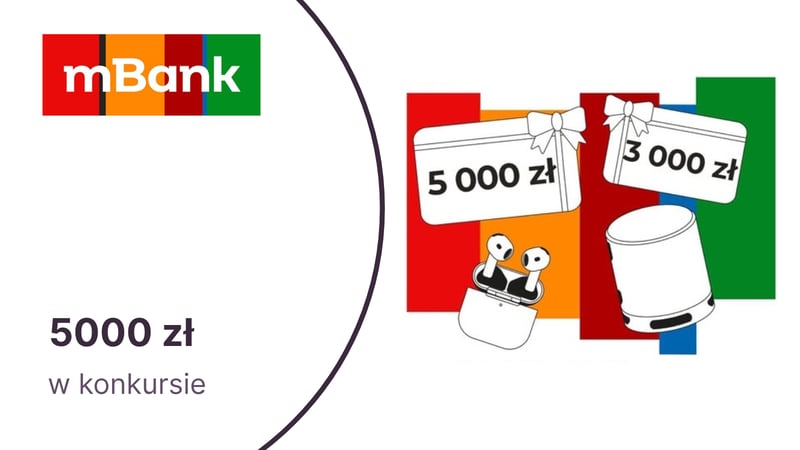 5000 zł na zakupy w konkursie z nagrodami od mBanku