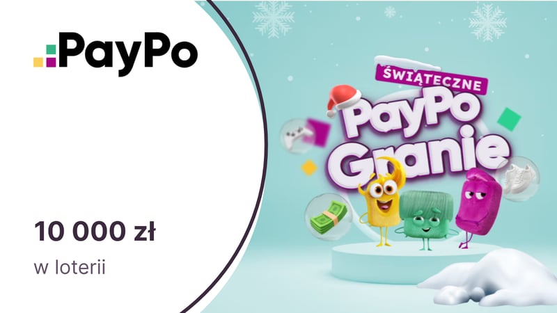 10 000 zł do Media Expert i wiele innych nagród w loterii PayPo Granie 2025