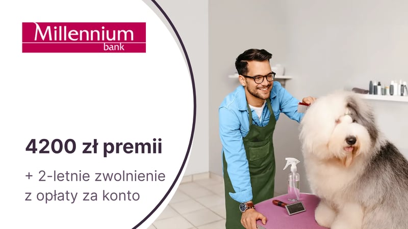 Nawet 4200 zł premii z Kontem Mój Biznes w Banku Millennium