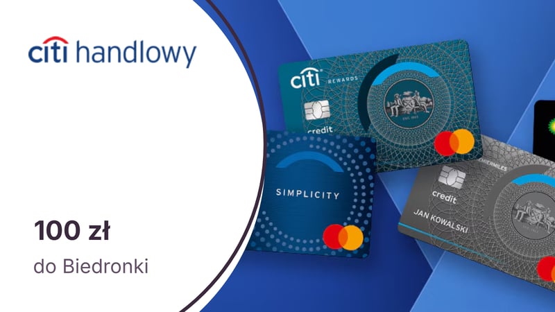 100 zł do Biedronki za płatności mobilne z kartą kredytową Citibanku. Tylko dla zaproszonych