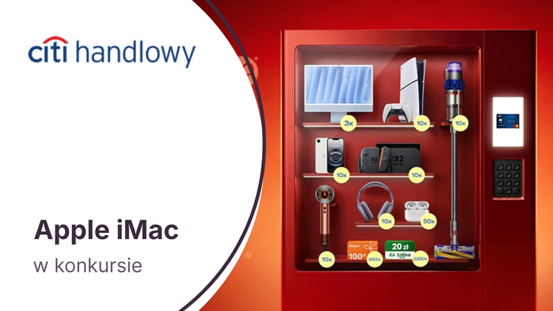 Apple iMac Retina i wiele innych nagród w konkursie dla posiadaczy kart kredytowych banku Citi Handlowy!