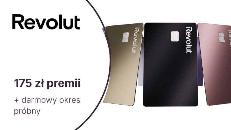 175 zł premii i darmowy okres próbny dla nowych klientów Revoluta