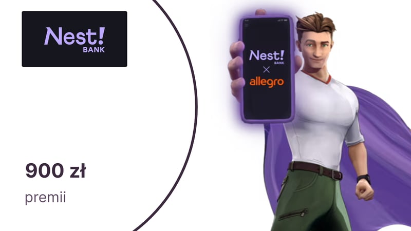 500 zł do Allegro za BIZnest Konto i do 400 zł w gotówce za terminal płatniczy w Nest Banku