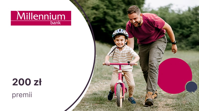 Do 200 zł na eKarcie goodie za Konto 360° Junior w Banku Millennium