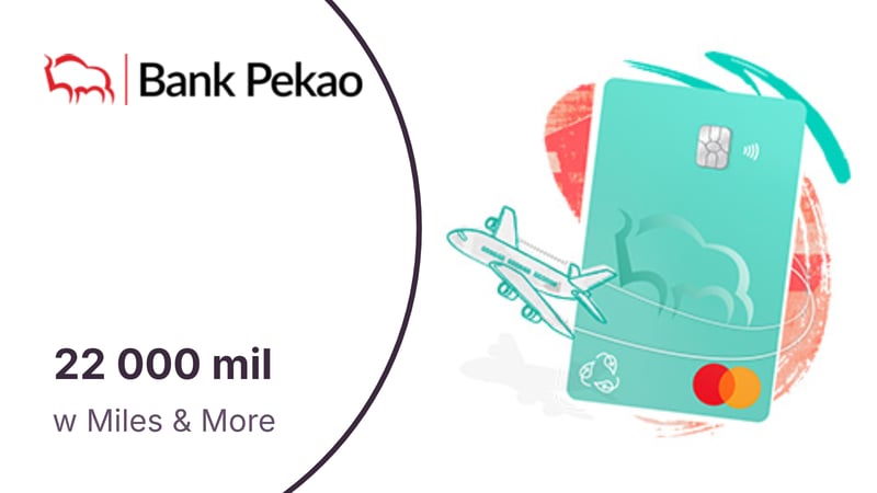 Nawet 22 000 mil w programie Miles & More za Kartę Kredytową z Żubrem w Pekao SA